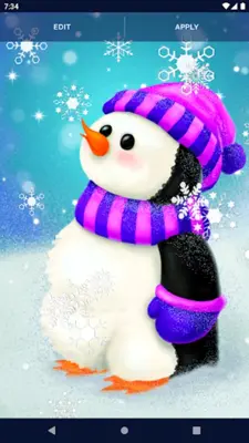 Penguin Live Wallpaper android App screenshot 0