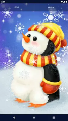 Penguin Live Wallpaper android App screenshot 1